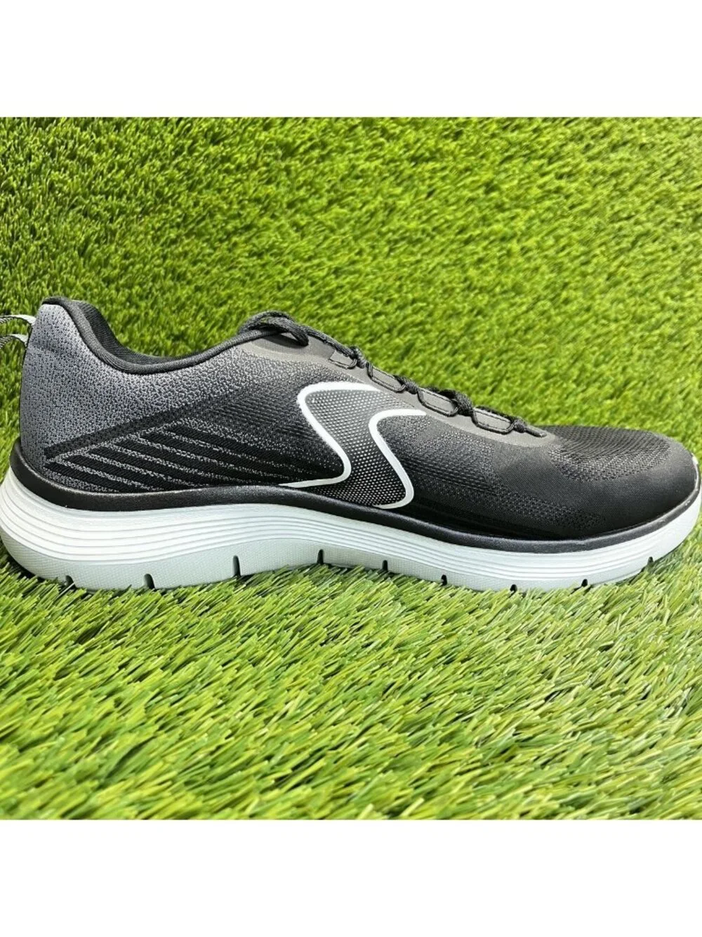 Skechers Flex Advantage 5.0 Spreelo Mens Size 12 Black Running Shoes Sneakers